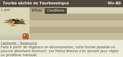 Tourbe séchée